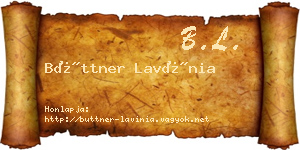 Büttner Lavínia névjegykártya